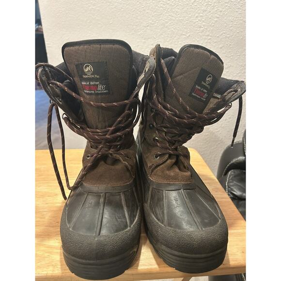 Tamarak Snow Boots Size 12 Leather ,Insoles of Thermolite Insulation Black - Picture 1 of 6